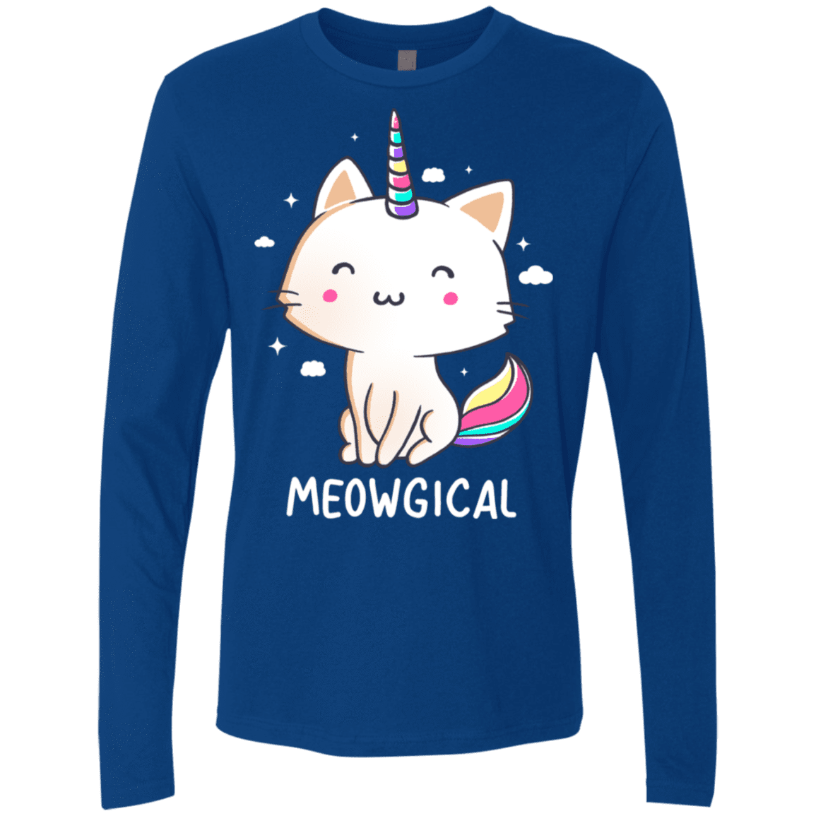 T-Shirts Royal / S Meowgical Men's Premium Long Sleeve