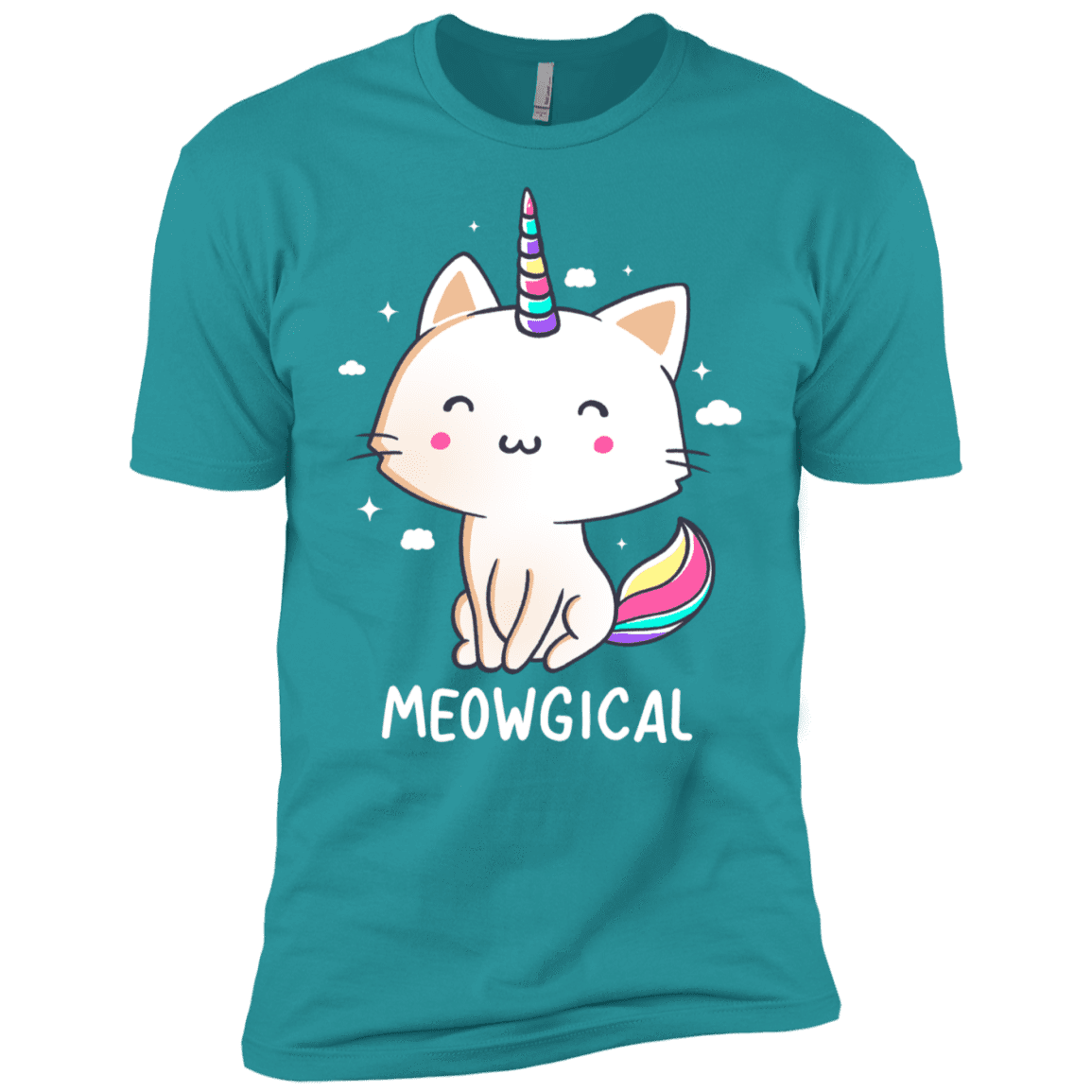 T-Shirts Tahiti Blue / X-Small Meowgical Men's Premium T-Shirt
