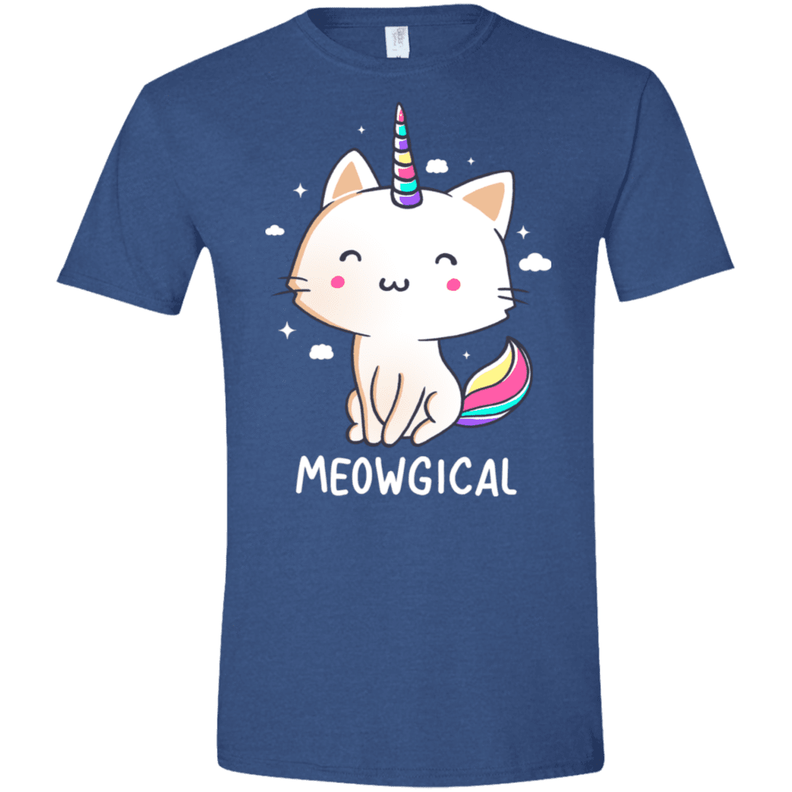 T-Shirts Heather Royal / X-Small Meowgical Men's Semi-Fitted Softstyle