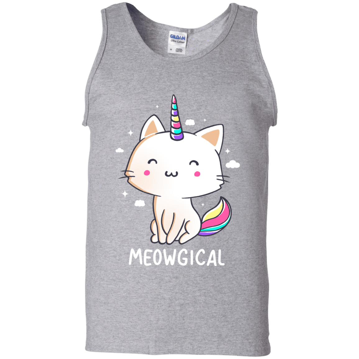 T-Shirts Sport Grey / S Meowgical Men's Tank Top