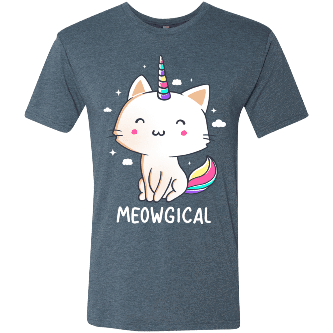 T-Shirts Indigo / S Meowgical Men's Triblend T-Shirt