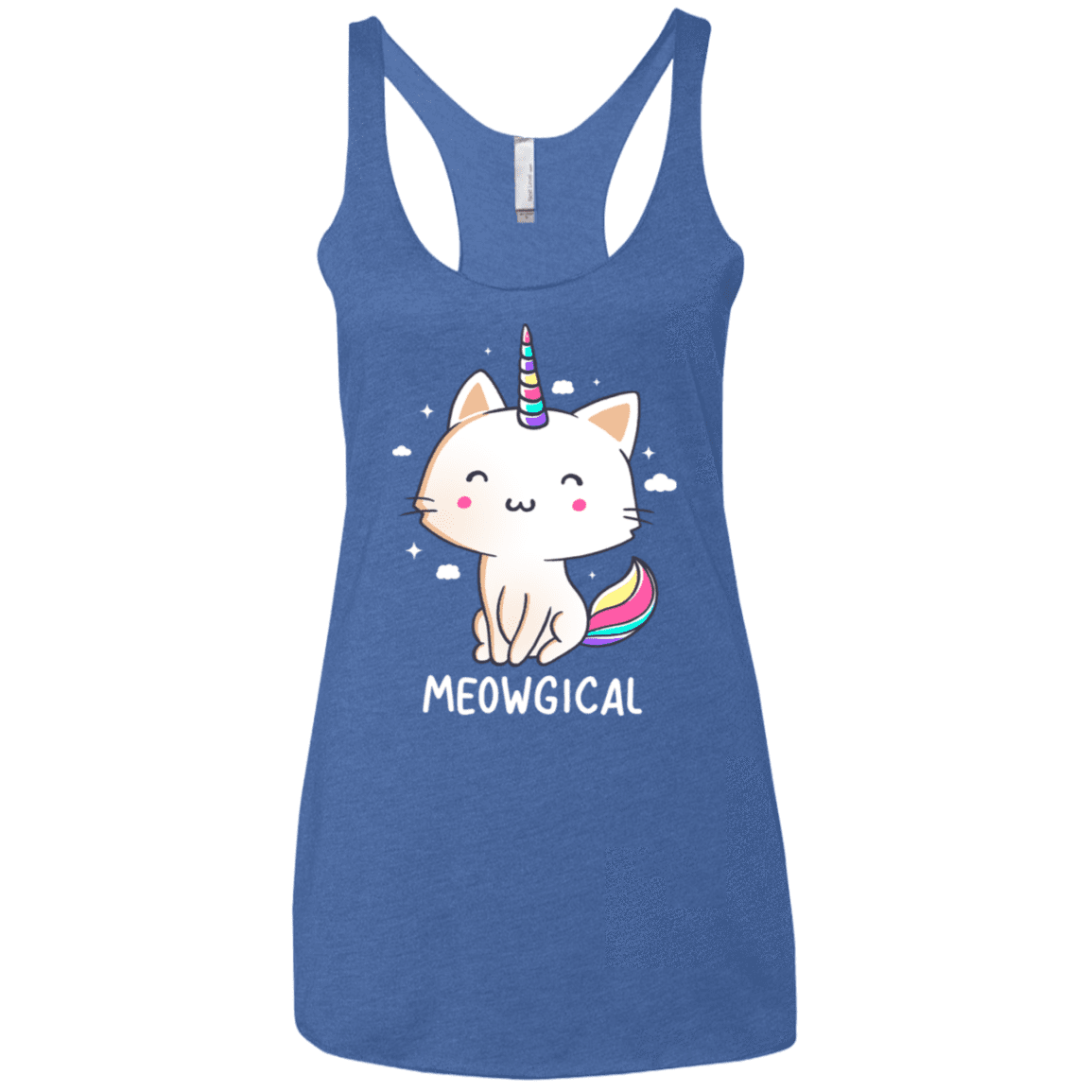 T-Shirts Vintage Royal / X-Small Meowgical Women's Triblend Racerback Tank