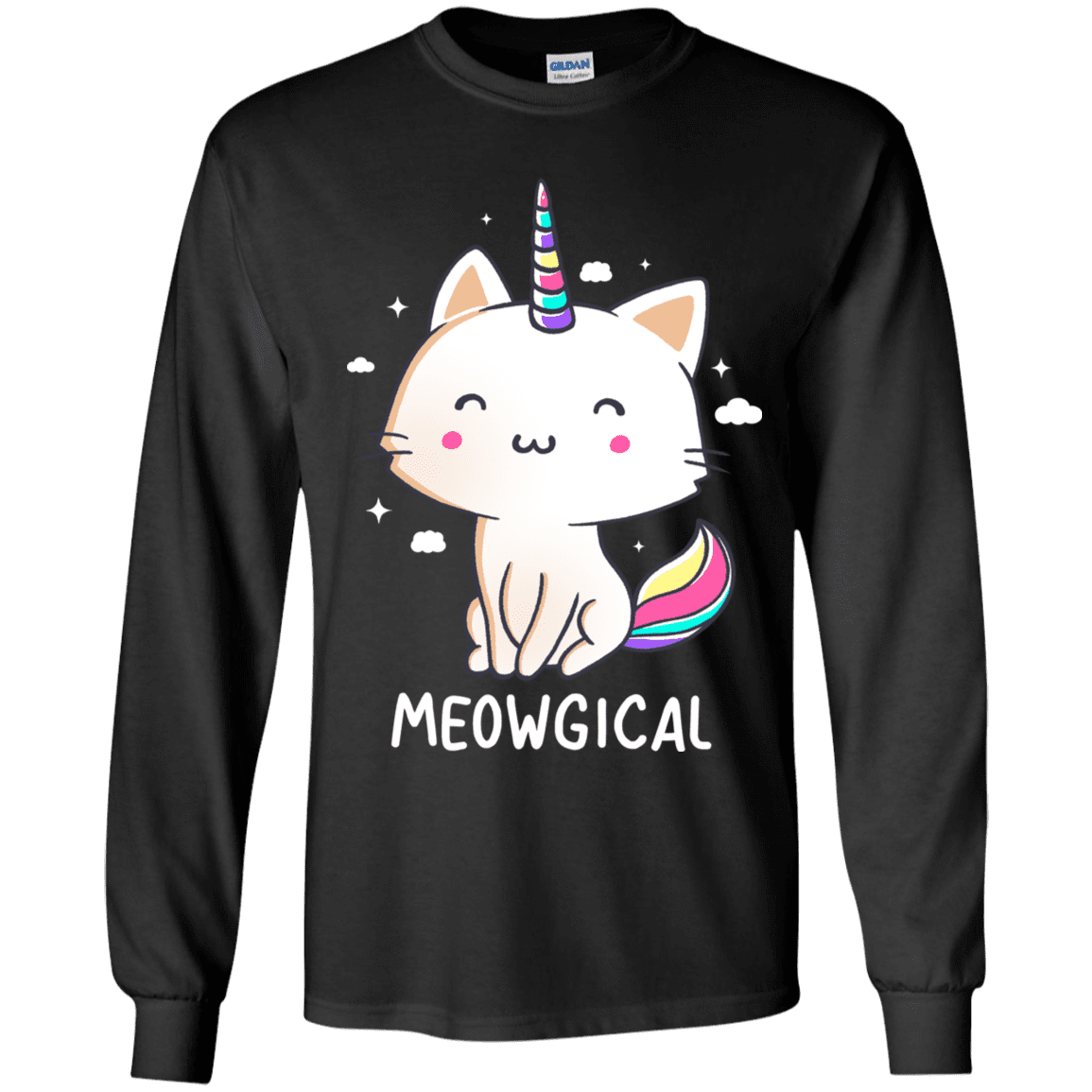T-Shirts Black / YS Meowgical Youth Long Sleeve T-Shirt