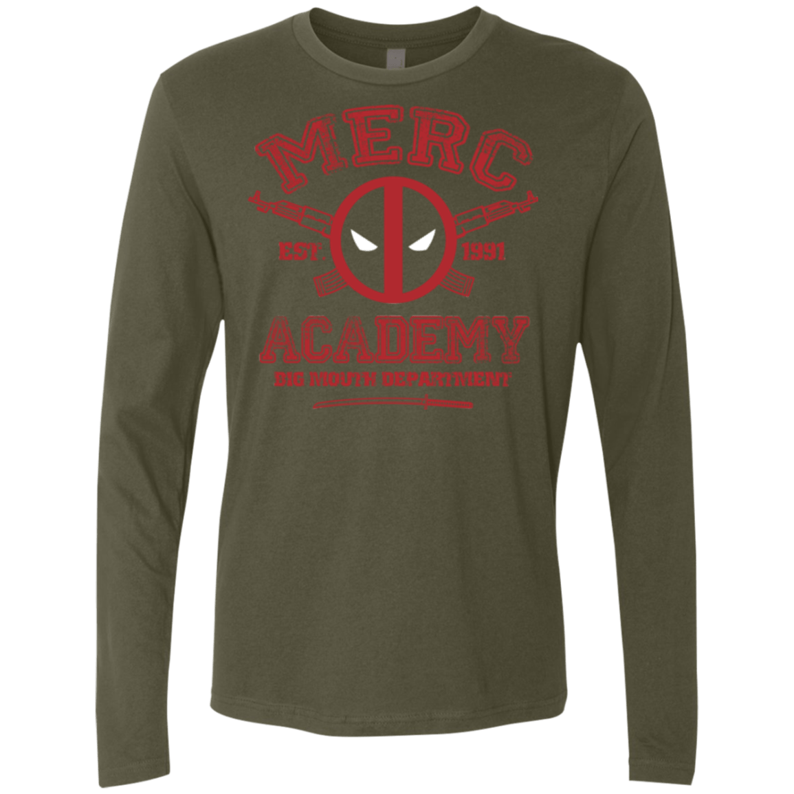 T-Shirts Military Green / Small Merc Academy Men's Premium Long Sleeve