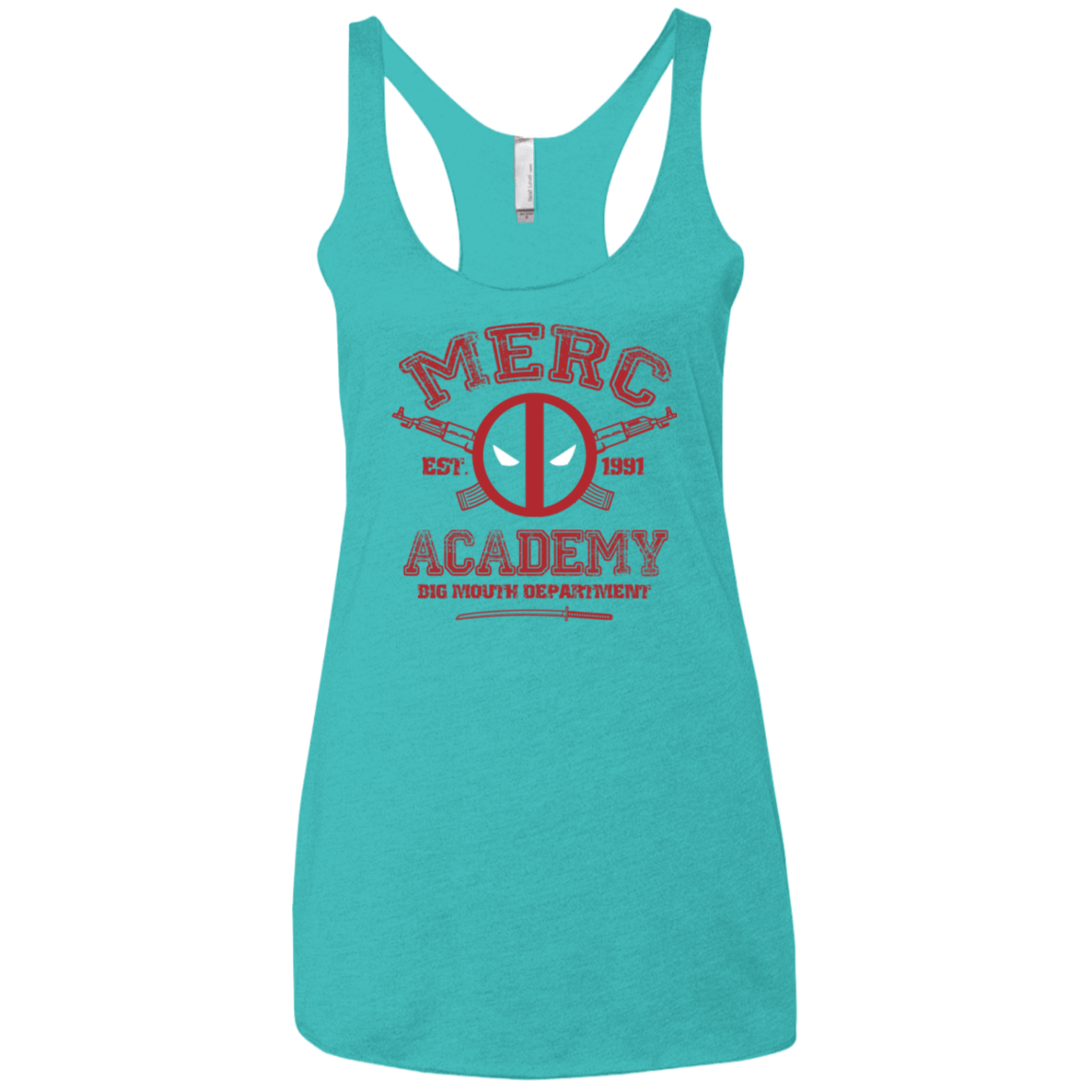 T-Shirts Tahiti Blue / X-Small Merc Academy Women's Triblend Racerback Tank