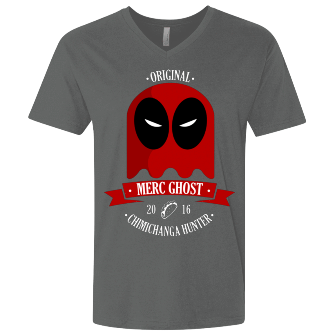 T-Shirts Heavy Metal / X-Small Merc Ghost Full Men's Premium V-Neck