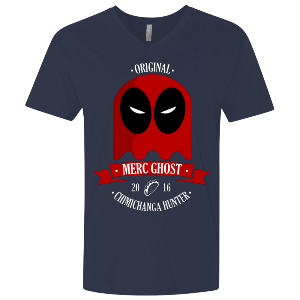 T-Shirts Midnight Navy / X-Small Merc Ghost Full Men's Premium V-Neck