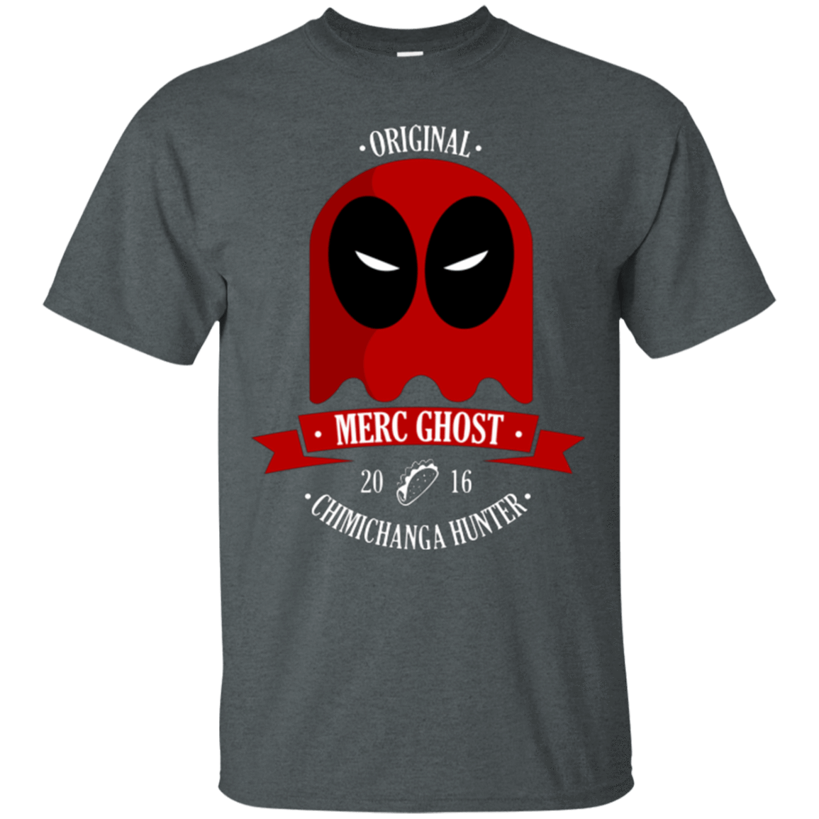 T-Shirts Dark Heather / Small Merc Ghost Full T-Shirt