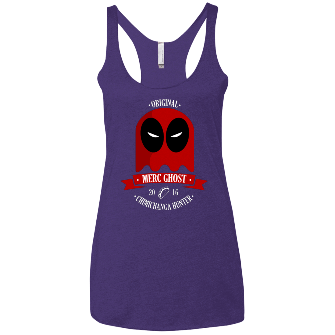 T-Shirts Purple / X-Small Merc Ghost Full Women's Triblend Racerback Tank