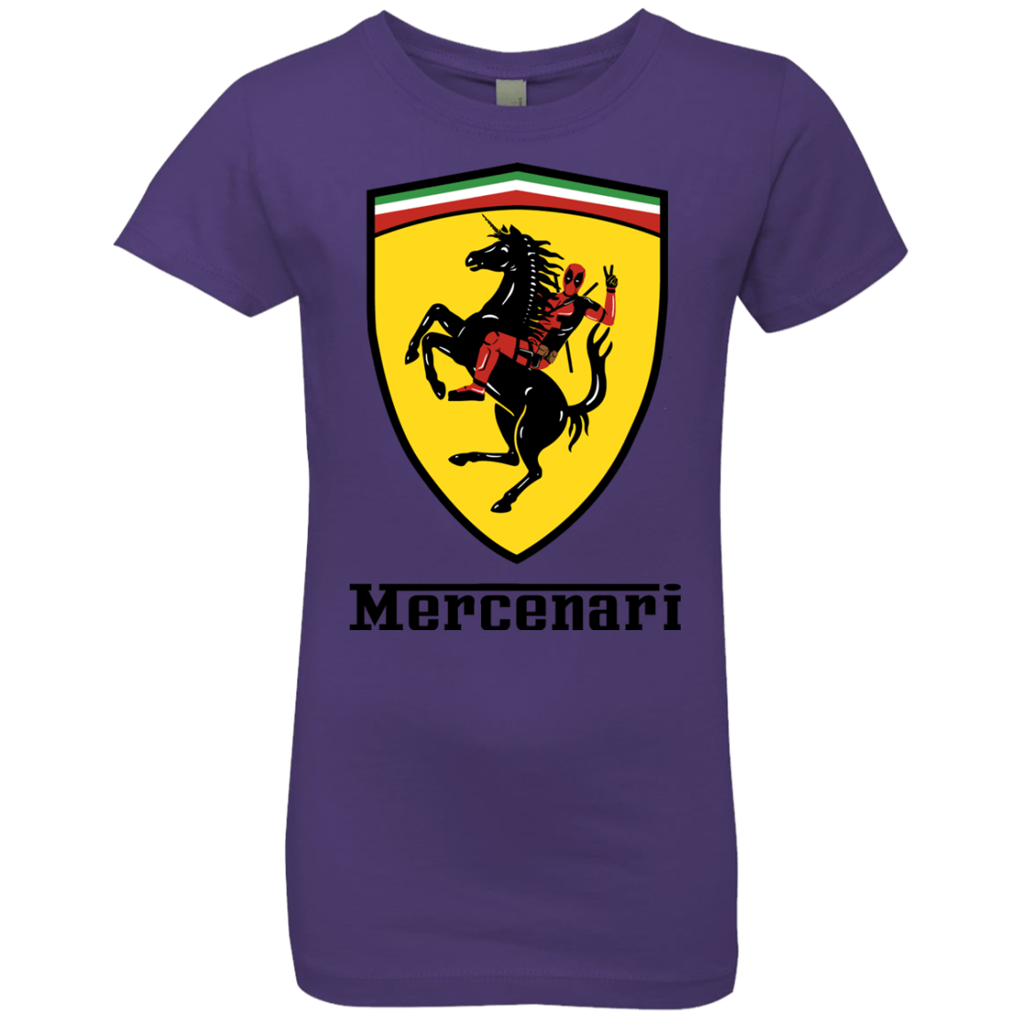 T-Shirts Purple Rush / YXS Mercenari Girls Premium T-Shirt