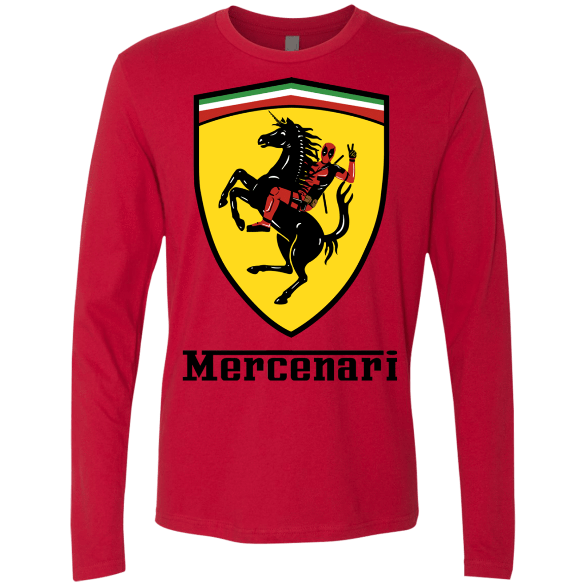 T-Shirts Red / S Mercenari Men's Premium Long Sleeve