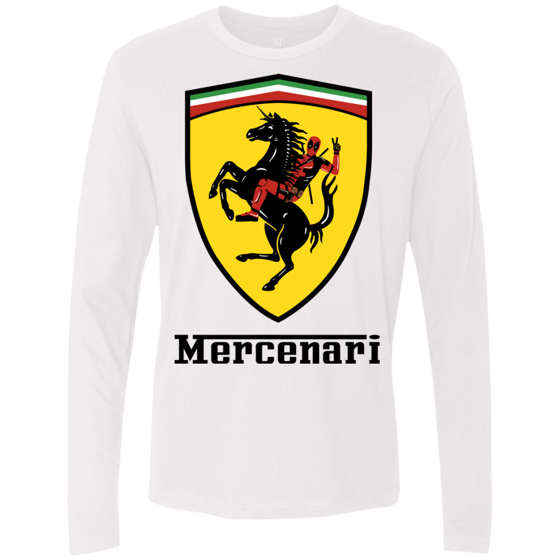 T-Shirts White / S Mercenari Men's Premium Long Sleeve