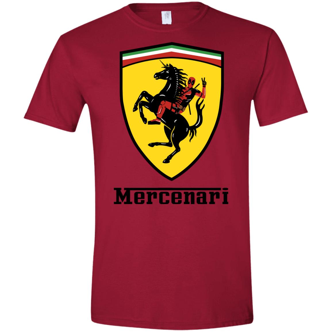 T-Shirts Cardinal Red / S Mercenari Men's Semi-Fitted Softstyle