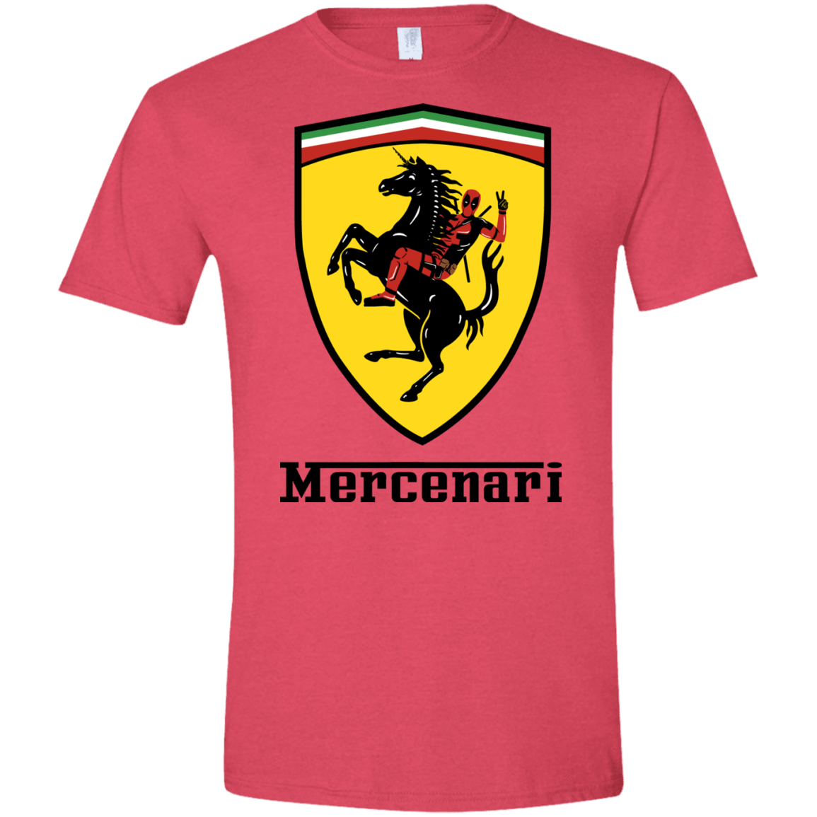 T-Shirts Heather Red / S Mercenari Men's Semi-Fitted Softstyle