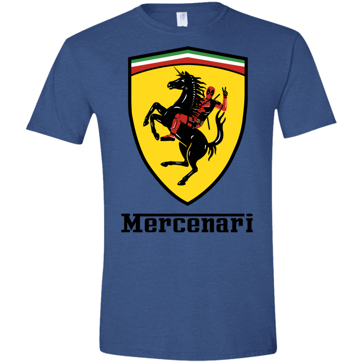 T-Shirts Heather Royal / X-Small Mercenari Men's Semi-Fitted Softstyle