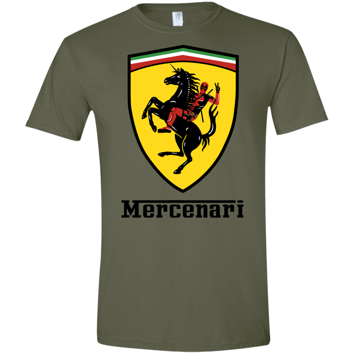 T-Shirts Military Green / S Mercenari Men's Semi-Fitted Softstyle