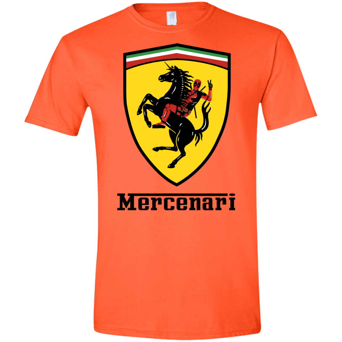 T-Shirts Orange / S Mercenari Men's Semi-Fitted Softstyle