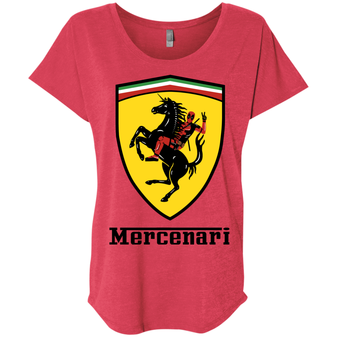 T-Shirts Vintage Red / X-Small Mercenari Triblend Dolman Sleeve