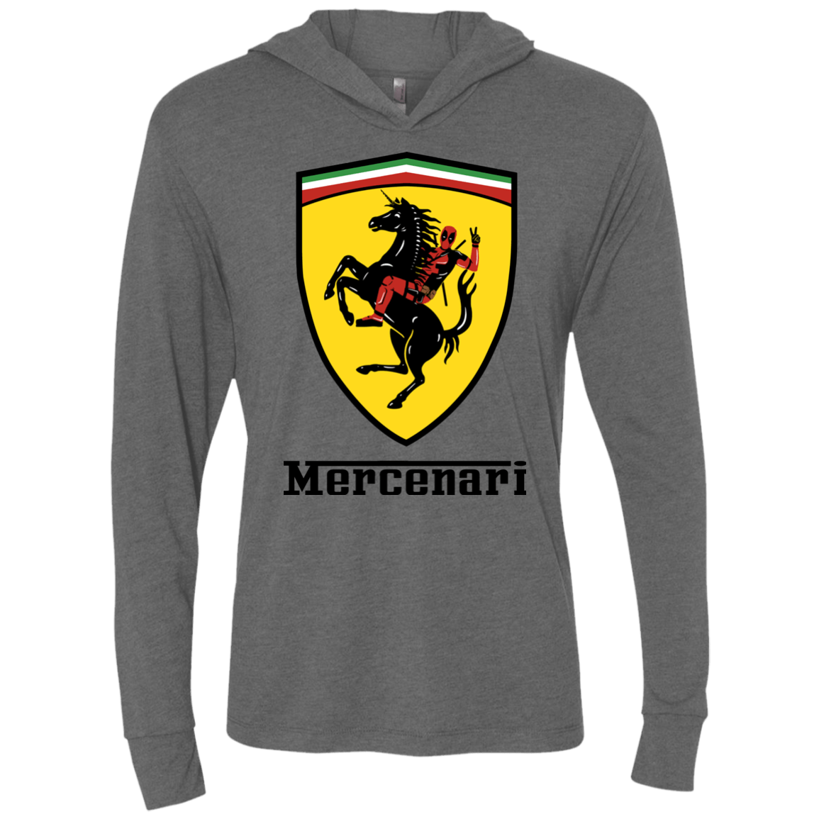 T-Shirts Premium Heather / X-Small Mercenari Triblend Long Sleeve Hoodie Tee