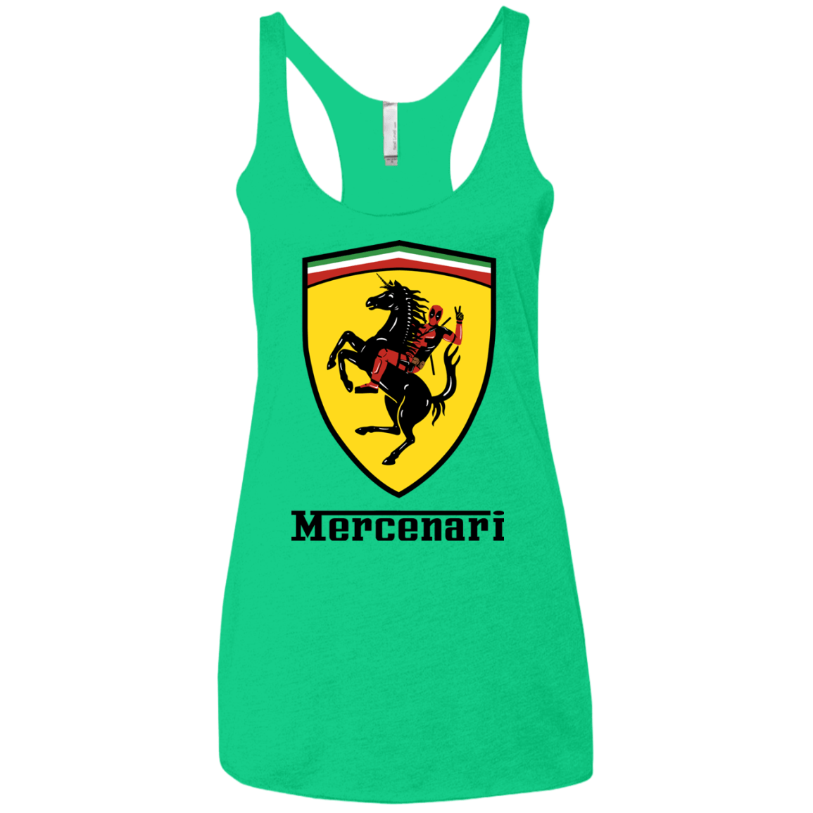 T-Shirts Envy / X-Small Mercenari Women's Triblend Racerback Tank