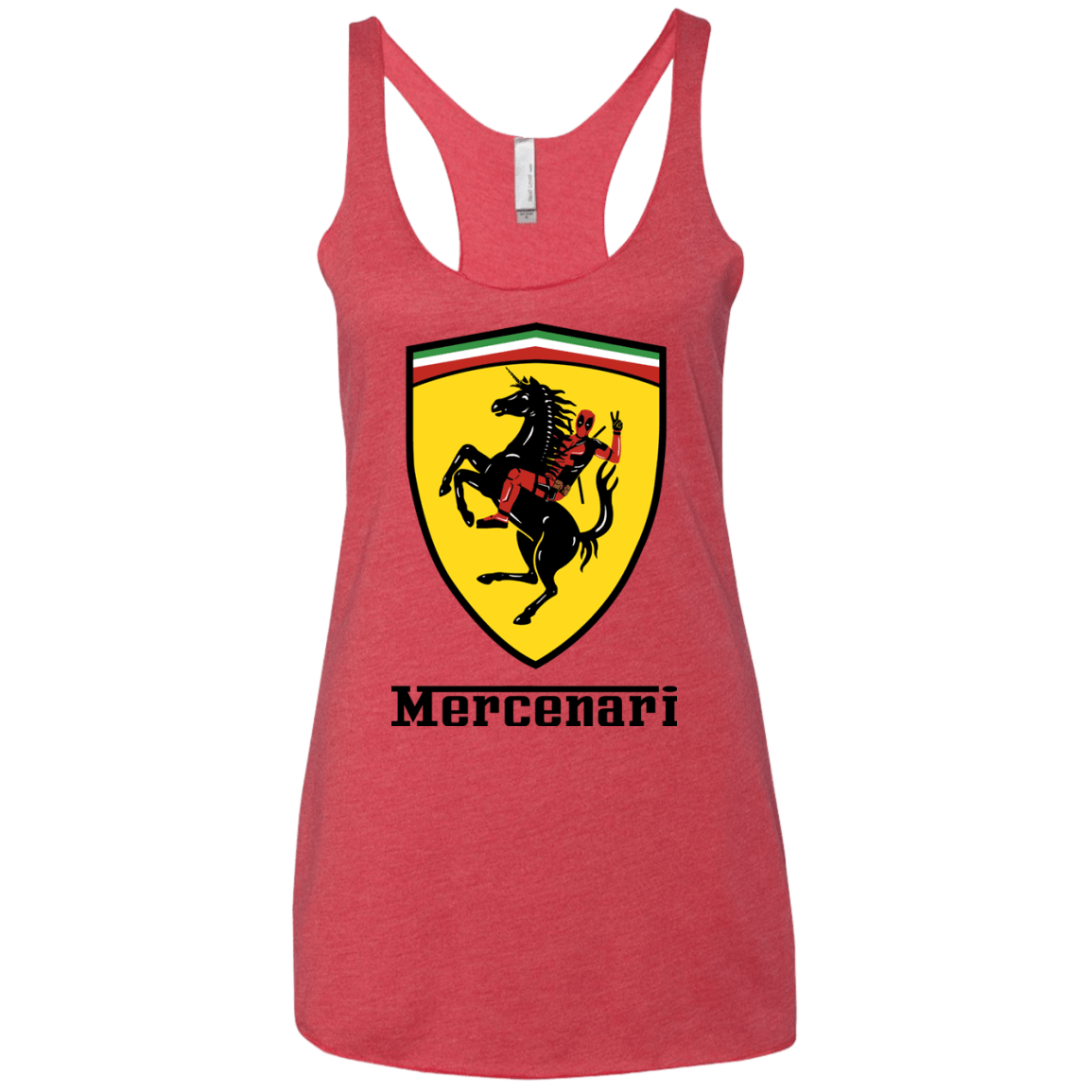 T-Shirts Vintage Red / X-Small Mercenari Women's Triblend Racerback Tank