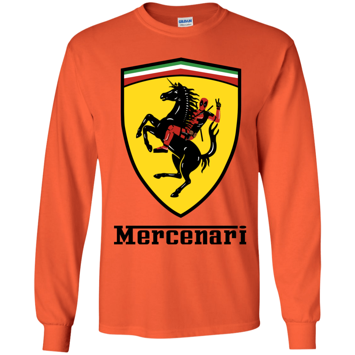 T-Shirts Orange / YS Mercenari Youth Long Sleeve T-Shirt