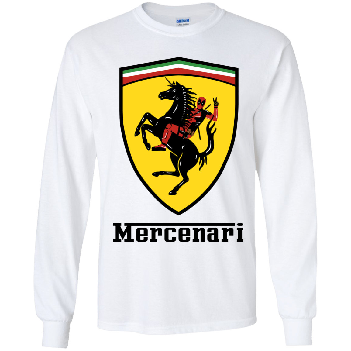 T-Shirts White / YS Mercenari Youth Long Sleeve T-Shirt