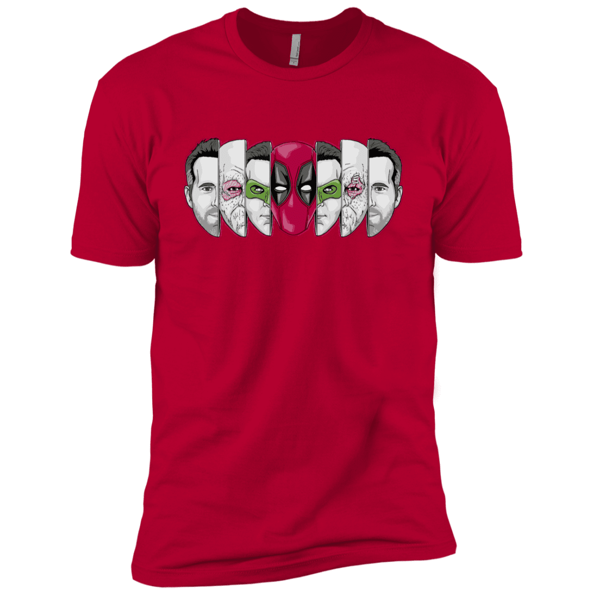 T-Shirts Red / YXS Mercenary Faces Boys Premium T-Shirt