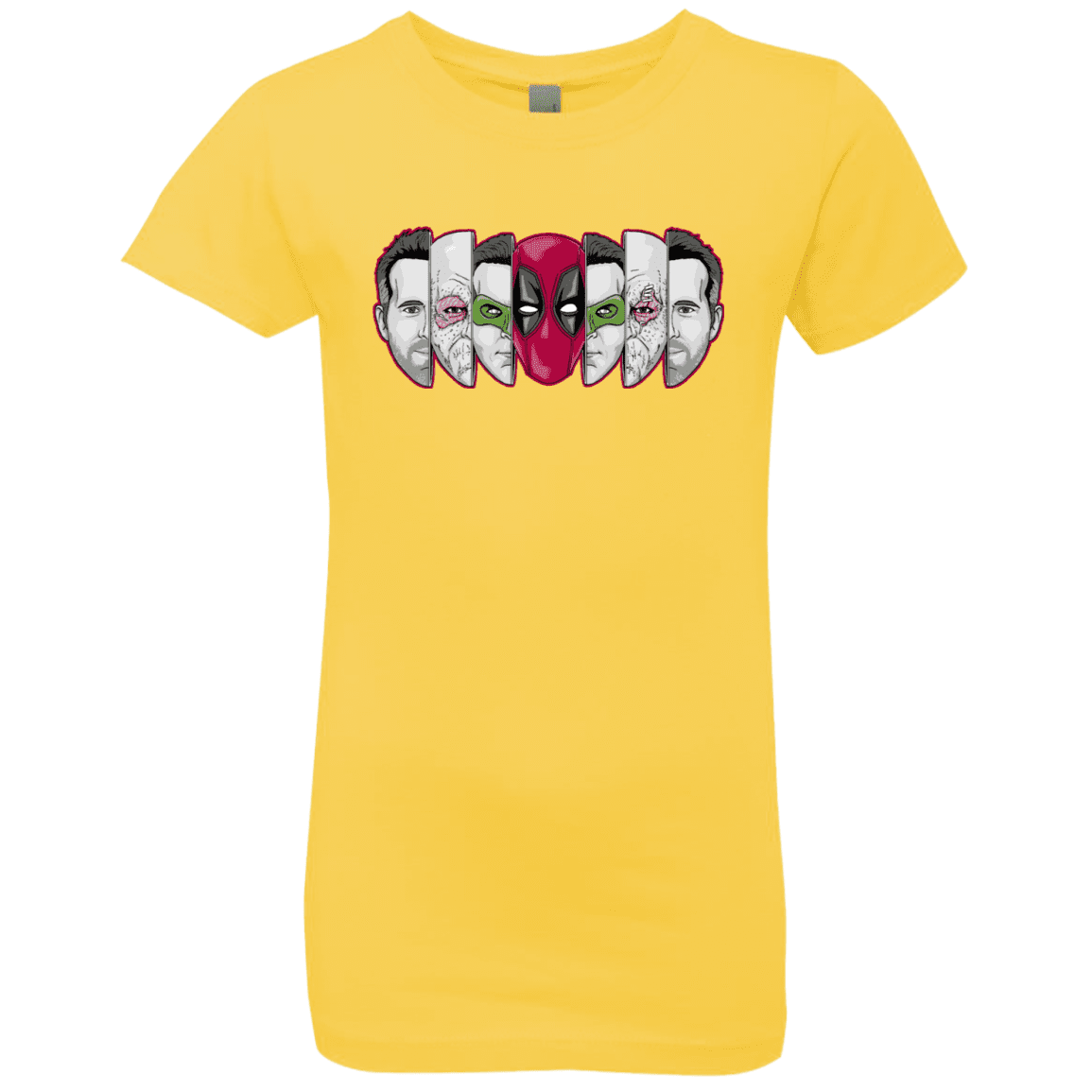 T-Shirts Vibrant Yellow / YXS Mercenary Faces Girls Premium T-Shirt