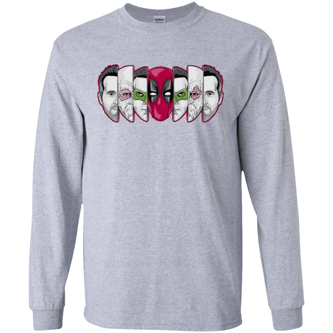 T-Shirts Sport Grey / S Mercenary Faces Men's Long Sleeve T-Shirt