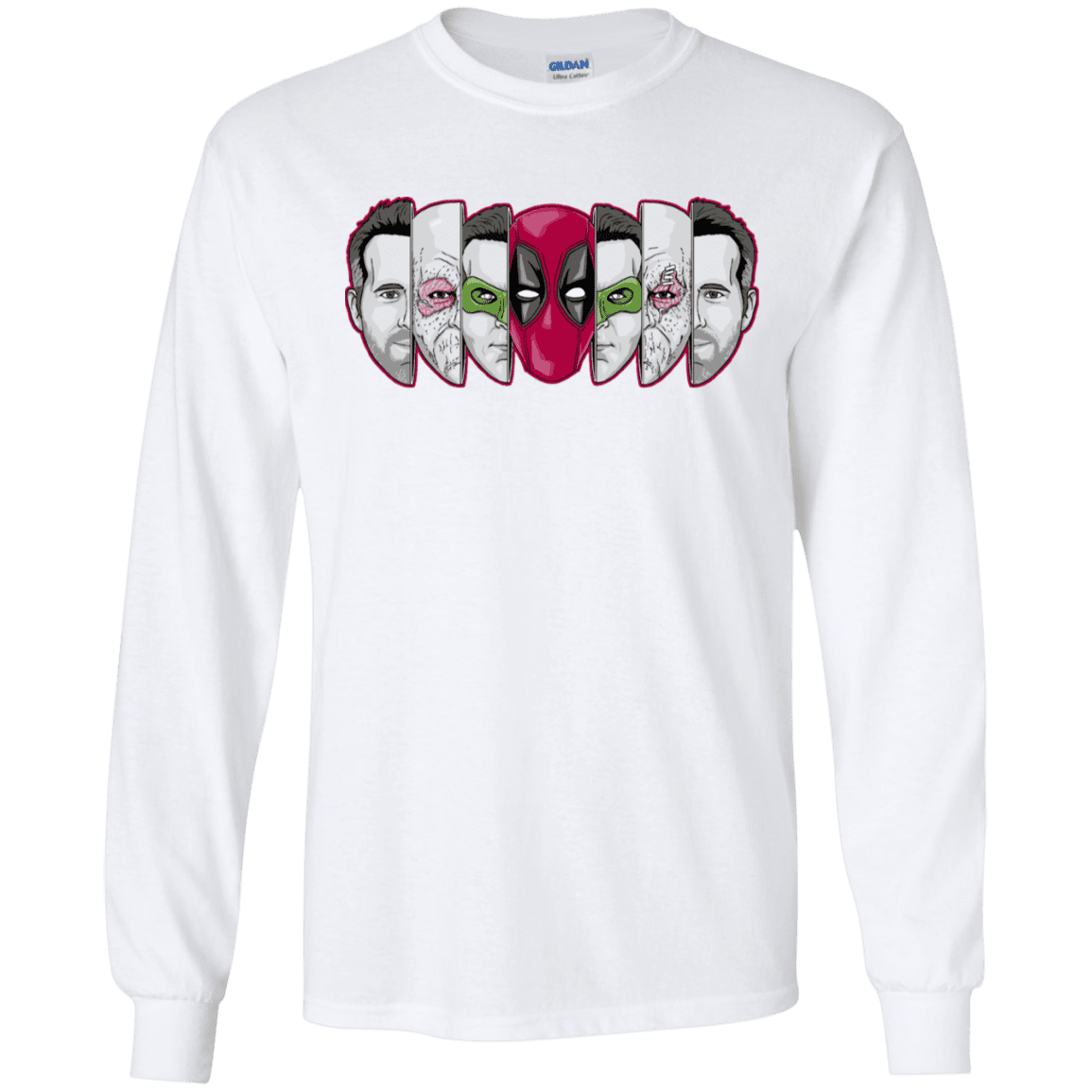 T-Shirts White / S Mercenary Faces Men's Long Sleeve T-Shirt