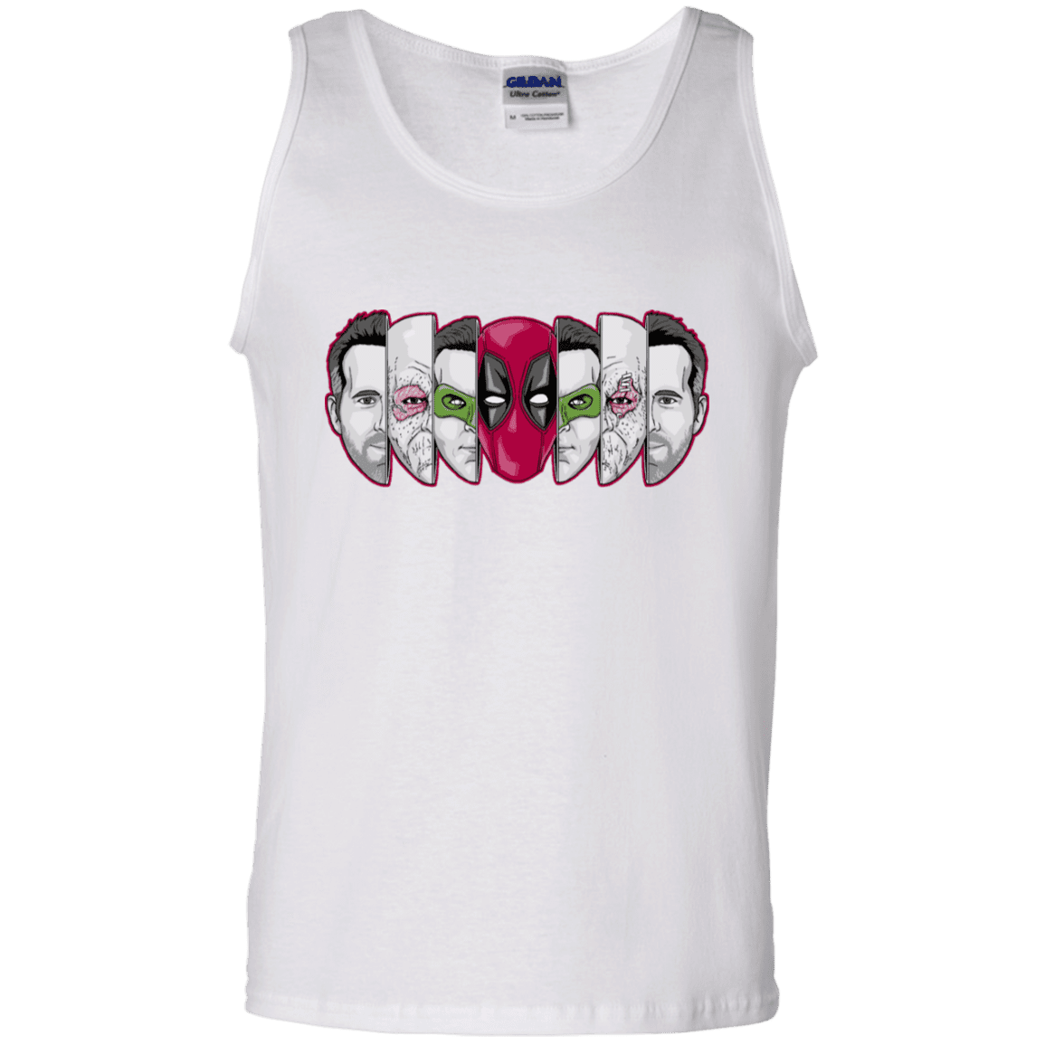 T-Shirts White / S Mercenary Faces Men's Tank Top