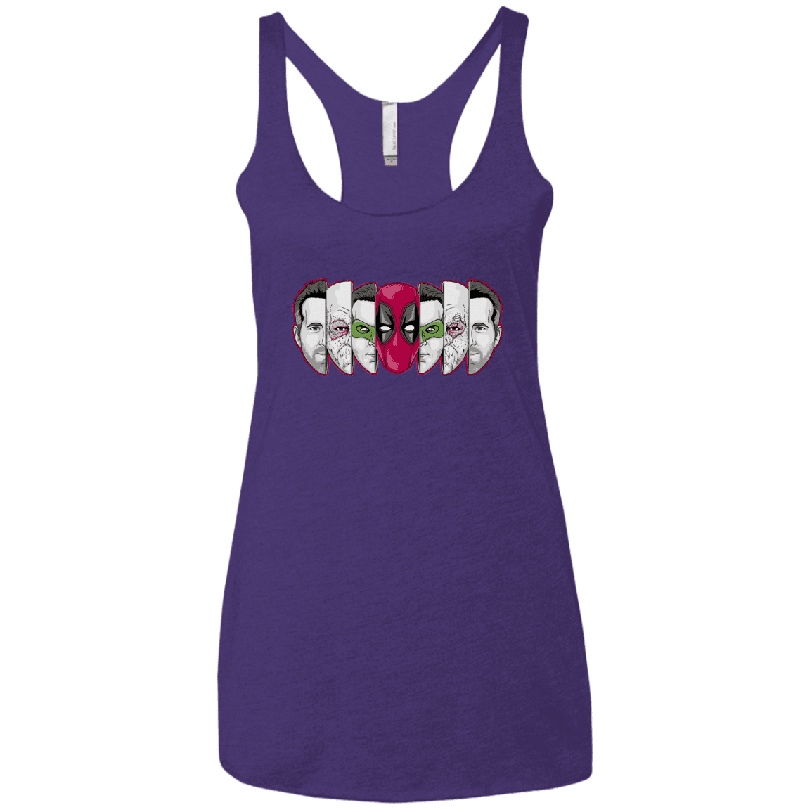 T-Shirts Purple Rush / X-Small Mercenary Faces Women's Triblend Racerback Tank