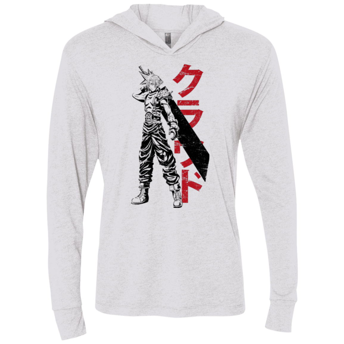 T-Shirts Heather White / X-Small Mercenary Triblend Long Sleeve Hoodie Tee