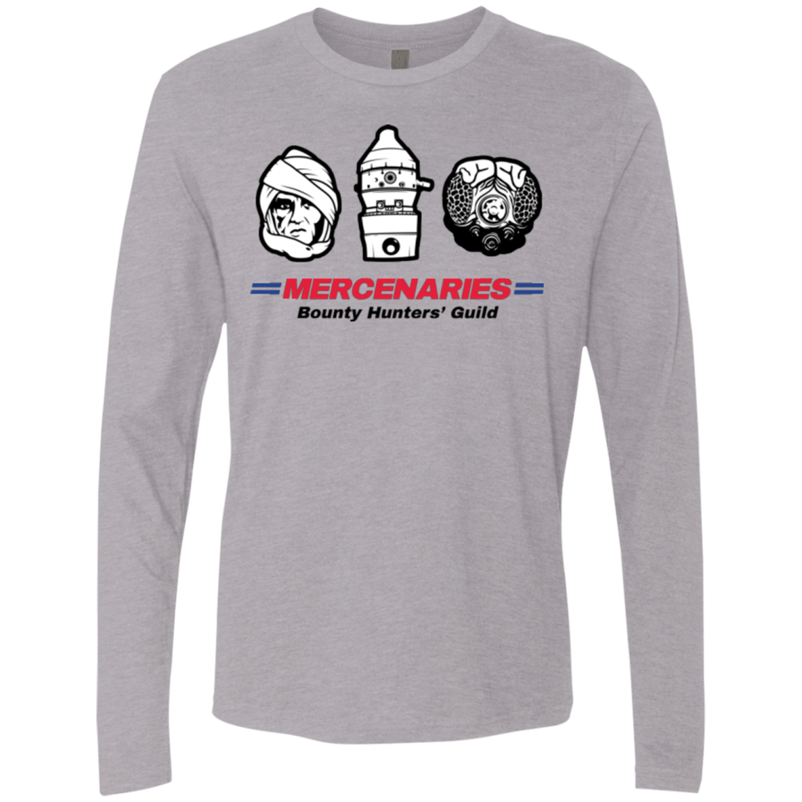 T-Shirts Heather Grey / Small Mercs 2 Men's Premium Long Sleeve