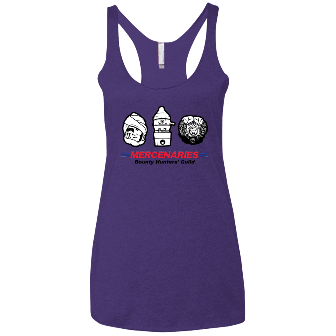 T-Shirts Purple / X-Small Mercs 2 Women's Triblend Racerback Tank