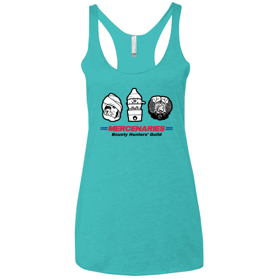 T-Shirts Tahiti Blue / X-Small Mercs 2 Women's Triblend Racerback Tank