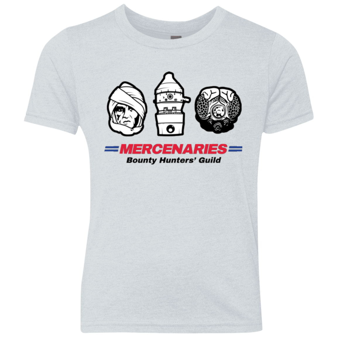 T-Shirts Heather White / YXS Mercs 2 Youth Triblend T-Shirt