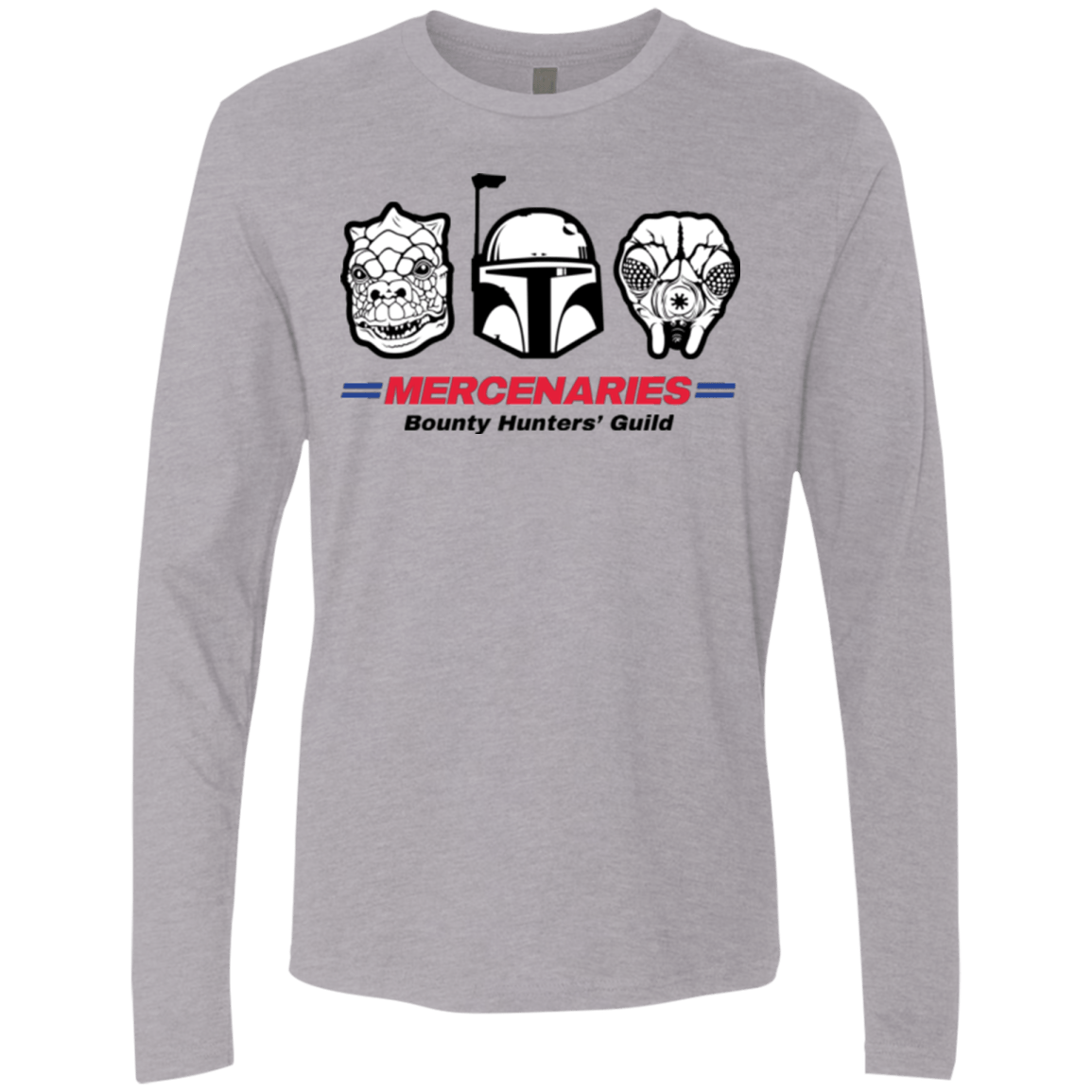 T-Shirts Heather Grey / Small Mercs Men's Premium Long Sleeve