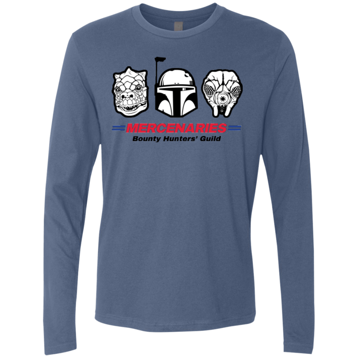 T-Shirts Indigo / Small Mercs Men's Premium Long Sleeve