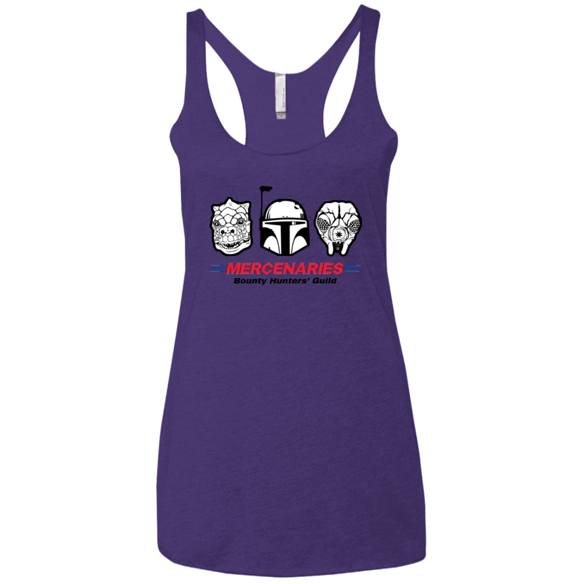 T-Shirts Purple / X-Small Mercs Women's Triblend Racerback Tank