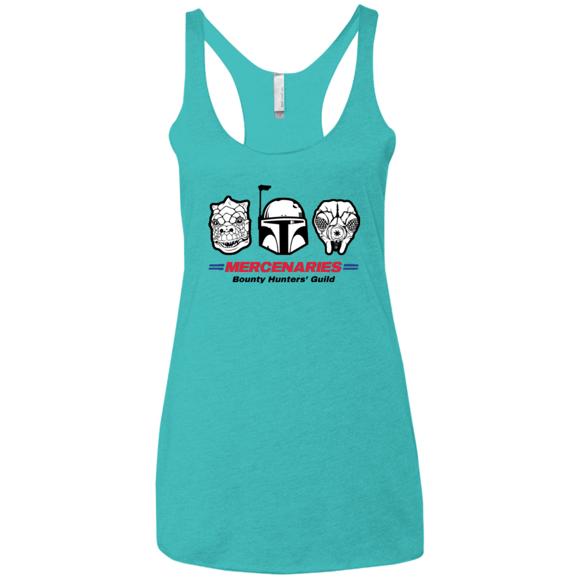 T-Shirts Tahiti Blue / X-Small Mercs Women's Triblend Racerback Tank