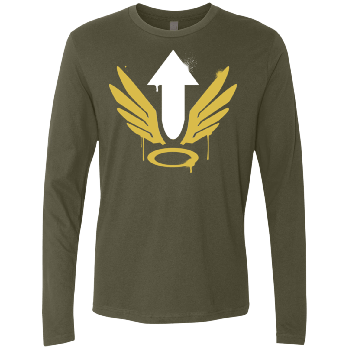 T-Shirts Military Green / Small Mercy Arrow Men's Premium Long Sleeve