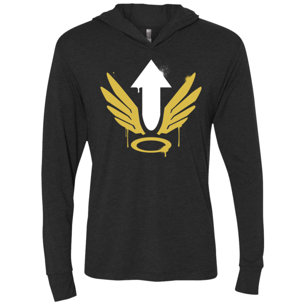 T-Shirts Vintage Black / X-Small Mercy Arrow Triblend Long Sleeve Hoodie Tee