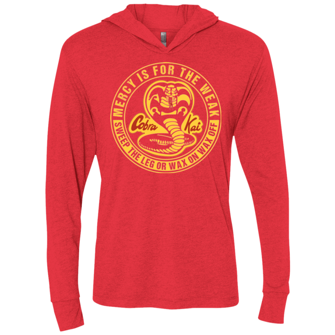 T-Shirts Vintage Red / X-Small Mercy Is For The Weak Triblend Long Sleeve Hoodie Tee