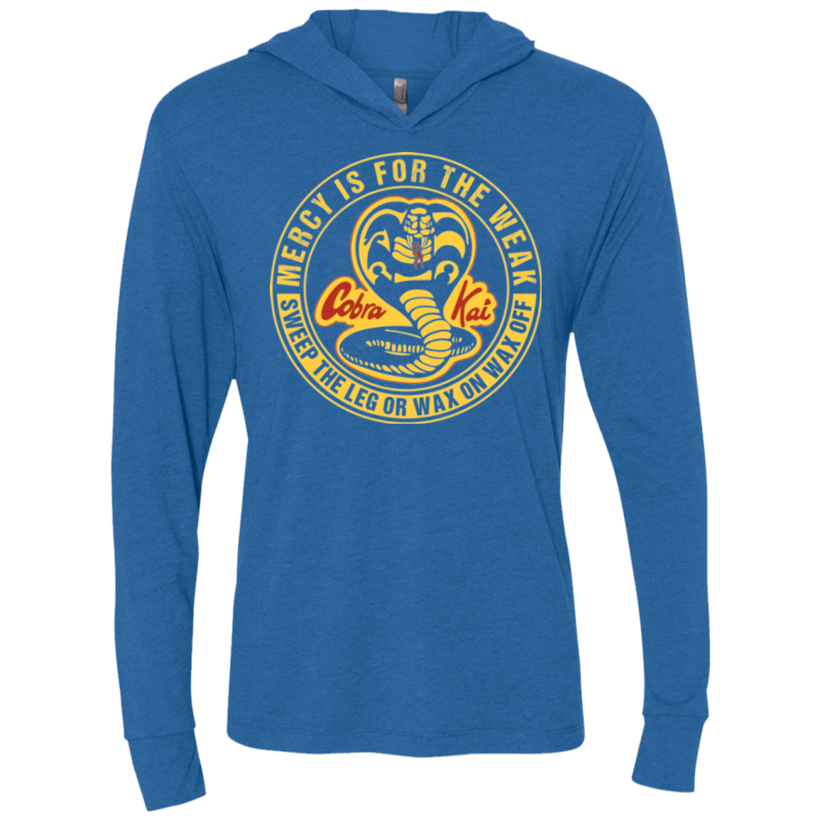 T-Shirts Vintage Royal / X-Small Mercy Is For The Weak Triblend Long Sleeve Hoodie Tee