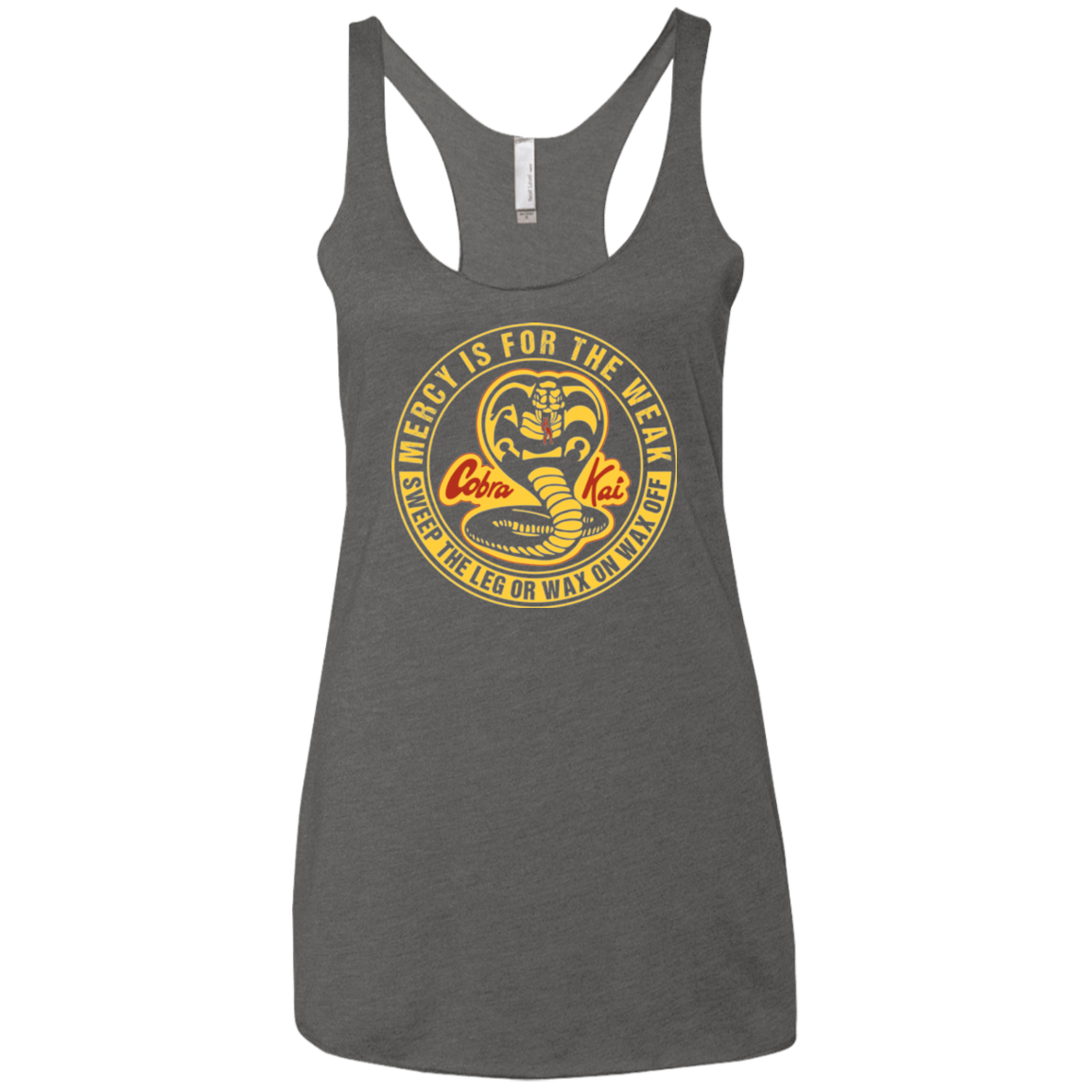 T-Shirts Premium Heather / X-Small Mercy Is For The Weak Women's Triblend Racerback Tank