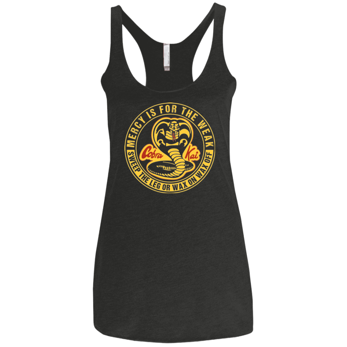 T-Shirts Vintage Black / X-Small Mercy Is For The Weak Women's Triblend Racerback Tank