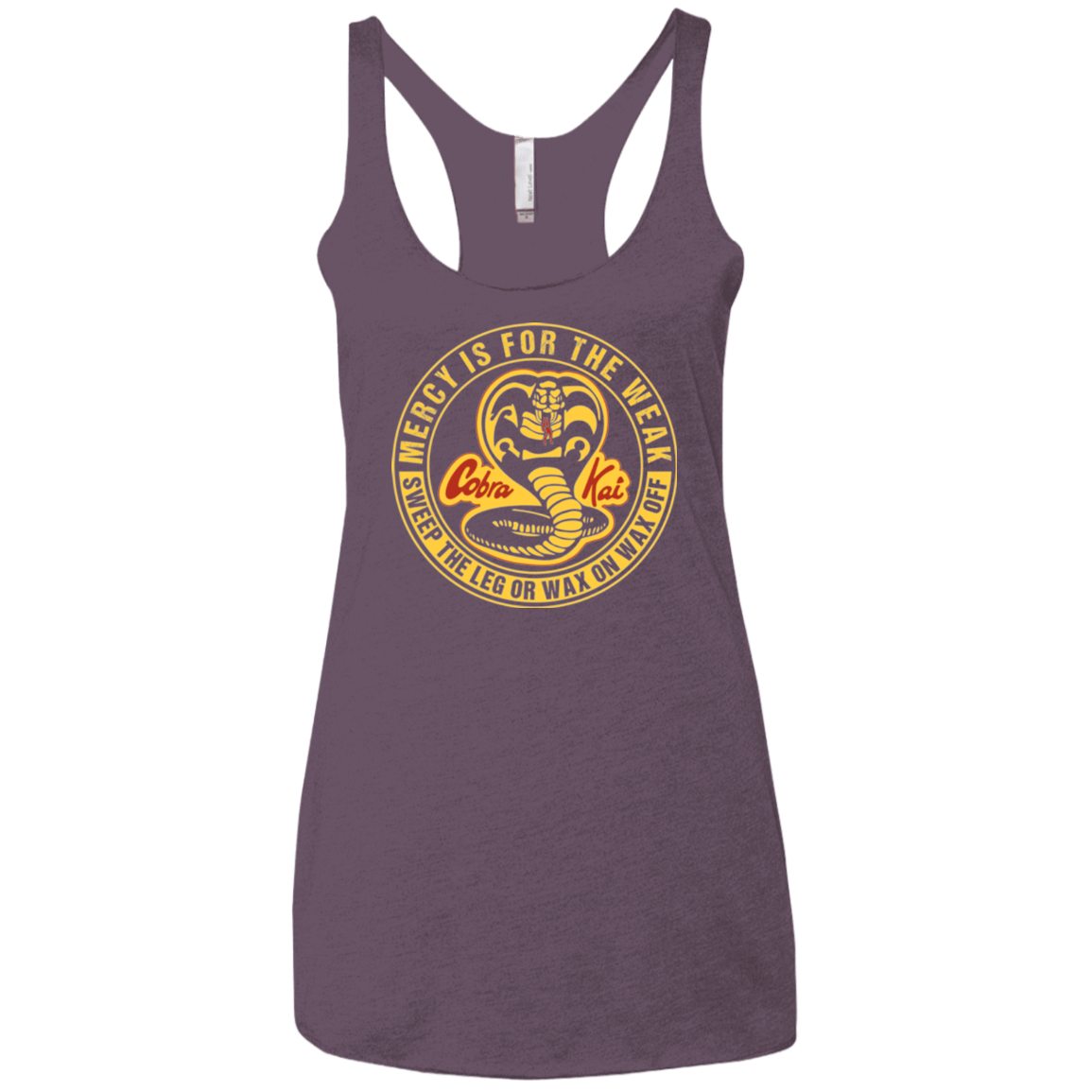 T-Shirts Vintage Purple / X-Small Mercy Is For The Weak Women's Triblend Racerback Tank