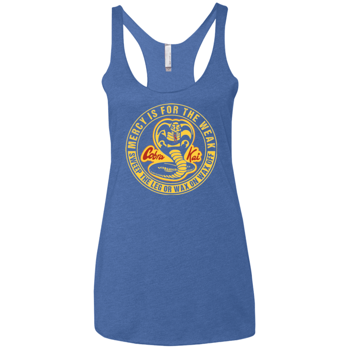 T-Shirts Vintage Royal / X-Small Mercy Is For The Weak Women's Triblend Racerback Tank